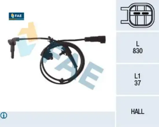 Arka abs devir sensörü opel ınsıgnıa a 08>17 <b1999999 fae 1238438/ 13317205/ 12841558/ 1235324 resmi