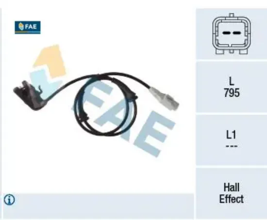 Abs devir sensörü arka peugeot p307 03>12 cıtroen c4 04>11 fae 4545.F6/ 9661974980/ 4545.C3 resmi