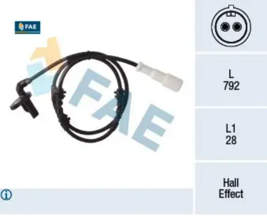 Abs sensörü arka sol renault clio thalia 98> fae 479006554r/ 6040004524/ 8200254681 resmi