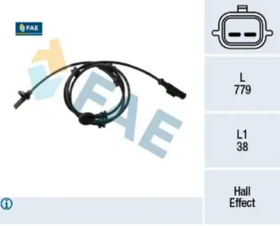 Abs sensörü renault ön sağ-sol master ııı 2.3 dci fwd-2.3 dci rwd-2.3 dci 100 fwd 10 > fae 8200735314/ 479106406r/ 4791100q0b resmi
