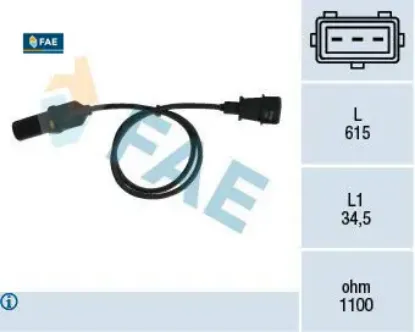 Krank mil sensörü kablosu palıo-punto-albea 1.2 fae 46802751/ 55189518/ 55189517 resmi