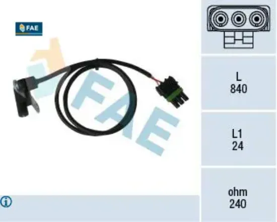 Krank mıl sensoru uclu r9 r11 1.4 1.7 fae 7700722143 resmi