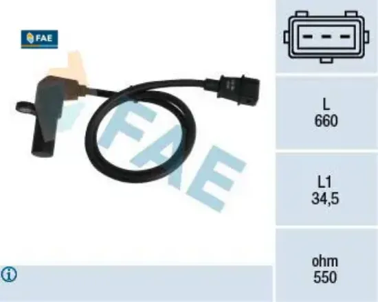 Krank mil sensörü astra f-corsa b-vectra b 1.4-1.6-1.8 16v c14se fae 90451442/ 90357491/ 1238983/ 6238325 resmi