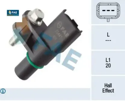 Eksantrik mil devir sensörü astra l-combo e-corsa f-crossland-grandland-c3-c4-berlıngo-208- 2008-p a fae 9688725080/ 3639486 resmi
