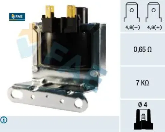 Ateşleme bobini astra f 1.4-1.6-1.8- corsa a-b 1.2-1.4-vectra a 1.6-1.8-vectra b 1.6 c14nz fae 90510386/ 1208003/ 1208054/ 1208070 resmi