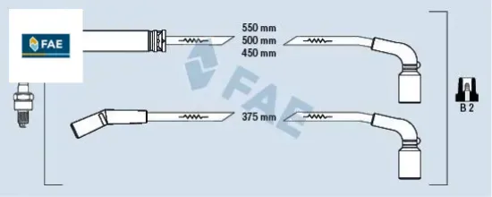 Buji kablo set chevrolet kalos 1.4 02 > lanos 1.4-1.5 97 > chevrolet aveo 1.5-kalos 1.5 05 > fae 96305387 resmi