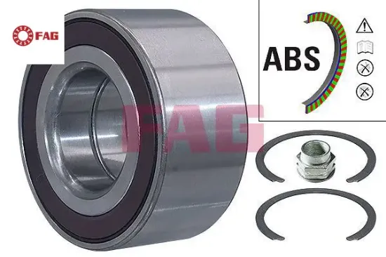 Ön teker rulmanı fıat fıorıno-ıdea-lınea-punto opel corsa d abs li 33x72x35 fag 71714459/ 1603337/ 71745046 resmi