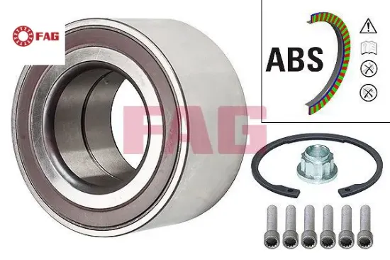 Ön-arka teker rulmanı 51x96x50 vw touareg-q7-rangerover ııı-porsche cayenne fag 7l0498287 resmi