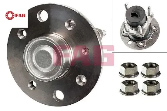 Arka teker poryası rulmanlı astra f-astra g-vectra a-vectra b-corsa c combo c abs li 4 delik fag 90540069/ 1604003/ 1604302/ 9120128 resmi