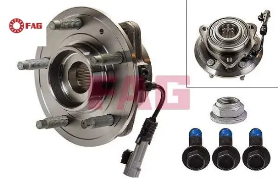 Ön teker poryası rulmanlı kit chevrolet captıva 2.0 d 06-12 abs li 5 bijon fag 25903358/ 96626339/ 4809314/ 20863127 resmi