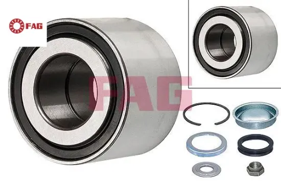 Arka teker rulmanı kit p106 ıı 96> p206 98> p306 94> c2 03> c3 02> 96> saxo-xsara 25x52x37 fag 3748.39/ 3730.27/ 9549645380/ 95592226 resmi