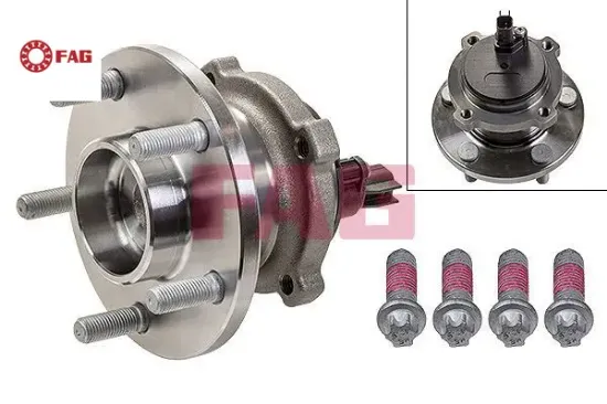 Arka teker poryası rulmanlı focus c-max 07>11 -focus ıı 04>11 abs li 5 bijon sensor dahıl fag 7m512c299ad/ 1766628/ 30736885 resmi