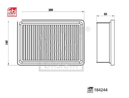 Hava fıltresı captur ıı 20 clıo v 19 1.0 sce b4d 1.0 tce h4d 1.3 tce h5h febı bılsteın 165003077r/ 165464877r resmi