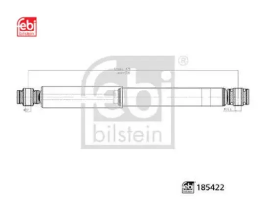 Arka amortisör sağ/sol transporter t5 t6 04 febı bılsteın 77h0513029d/ 7h5513029e/ 7e0513029c resmi