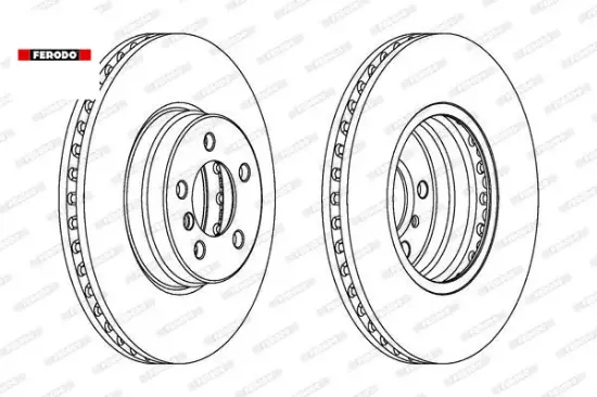 Ön fren aynası adet landrange4x4 02-12 feredo sdb500181/ sdb500182 resmi