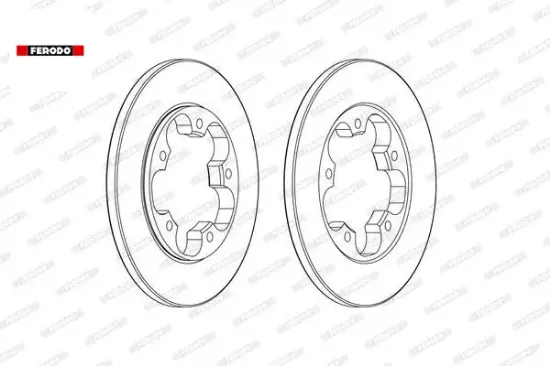 Arka fren dıskı transıt v363 14 tek teker a.ceker duz 308mm 5 bıjon feredo bk312a315ab/ kk312a315aa/ 1815599 resmi