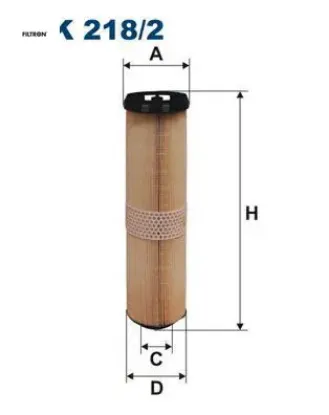 Hava fıltresı om646 om647 om648 w211 s211 w220 fıltron a6110940204 resmi