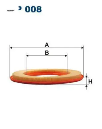 Hava fıltresı m102 190 w201 82 90 fıltron a0020945504 resmi
