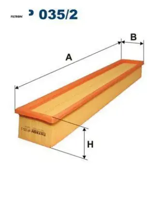 Hava fıltresı mercedes m111 w203 s203 cl203 fıltron a1110940304 resmi