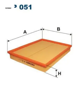 Hava filtresi astra g 98-04 - astra h 04-14 -zafıra a 98-10 1.4-1.6-1.8-2.0t-16v y fıltron 835622/ 5834282/ 9117557 resmi