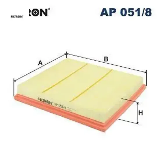 Hava fıltresı astra j 1.4 09-15 chevrolet cruze 1.6 1.8 09 a14xel-a14xer-b14xer fıltron 835056/ 13272717 resmi