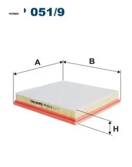 Hava filtresi astra j 1.4 16v-1.6 16v-2.0cdti turbo 09 cruze 09 2.0 cdı süngerli fıltron 13272720/ 834622 resmi