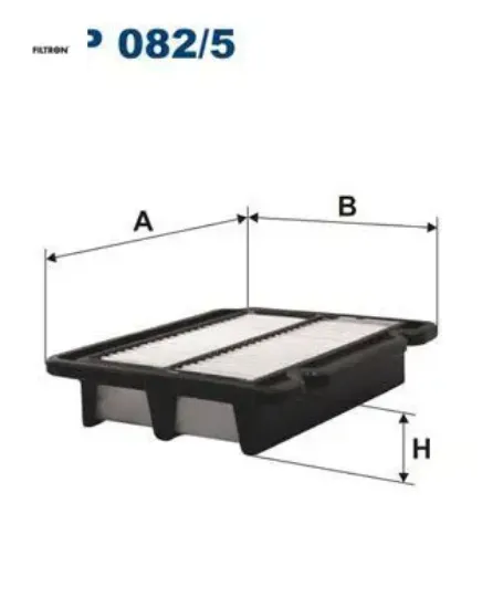 Hava filtresi chevrolet kalos 1.2l 1.4l b12s1 f14d t200 02- / aveo 1.2l 1.4l f14d sedan t250 t255 06 fıltron 96536696/ 96536697 resmi