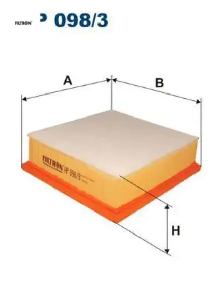 Hava filtresi doblo 10 lınea 07 punto 05 mıto 08 combo 12 corsa d 10 1.2-1.3d-1.6d-1.7d fıltron 5835930/ 93188723/ 834656/ 55184249 resmi