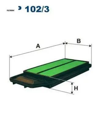 Hava filtresi honda accord vııı 2.4 190hp 03 > fıltron 17220raa505/ 17220raaa00/ 17220rbb505 resmi