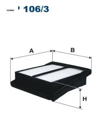 Hava filtresi honda jazz ıı gd 1.2 i-dsi 78hp 03/02- fıltron 17220pwaj10 resmi