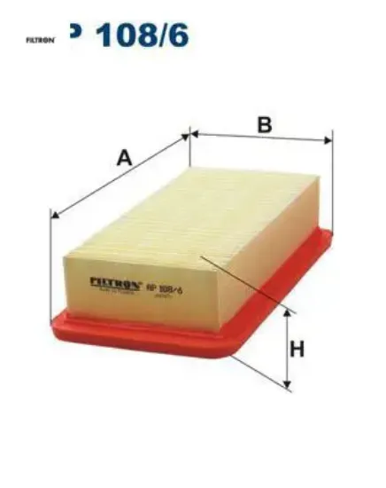 Hava filtresi accent era 1.4l 1.6l g4ee g4ed 06-10 / rıo 1.4l 1.6l g4ee g4ed 05-10 fıltron 281131g000 resmi