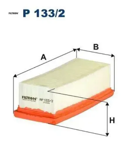 Hava filtresi clıo ıı 1.2 - 1.2 16v 01- - exp 1.2 16v 01- - twng 1.2 16v 01- fıltron 1654600qal/ 8200104272 resmi