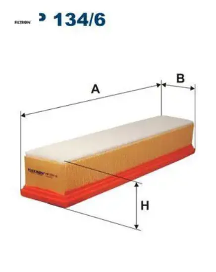 Hava filtresi clıo-kangoo-logan 1.5d k9k motor süngerli fıltron 8200989933/ 8200431081/ 1654600q0d resmi