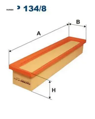 Hava filtresi clıo ııı 05 modus 04 twıngo 07 1.2 16v d4f fıltron 7701064439/ 7701059409/ 165461599r resmi