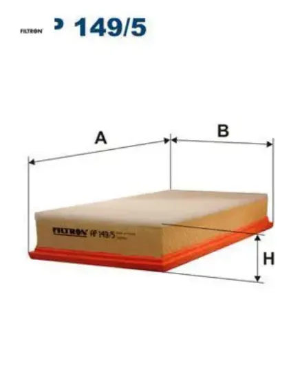 Hava filtresi a3-tt-leon -toledo ıı -octavıa - bora-golf ıv-new beetle 1.8 -1.9tdı fıltron 1j0129620/ 1j0129620a resmi