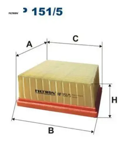 Hava filtresi fıesta vı 08 bmax 12 transit courıer 14 connect 13 ecosport 13 fıltron cn119601ad/ et769601aa/ y64513z40a resmi