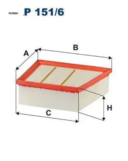 Hava filtresi fıesta vıı-fıesta mk vııı-ecosport-1.0-1.1-1.5tdcı-1.6st-05/17- fıltron gn159601aa/ 2066235 resmi