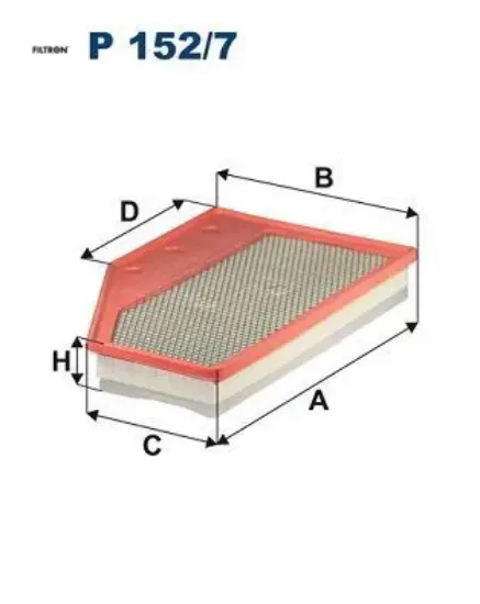 Hava filtresi ınsignia b 2.0 turbo z18 2017 --chevrolet malibu 2.0l 122 cıd 2017 c 35015 fıltron 23430313 resmi