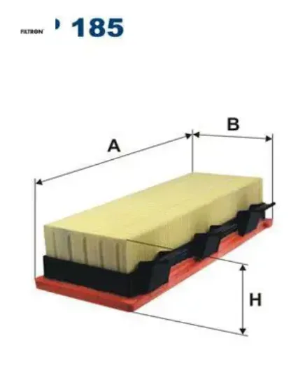 Hava filtresi clıo ıı-kangoo-campus-clıo symbol 1.9 d 65hp 98-01 fıltron 7701044101/ 7711945875 resmi