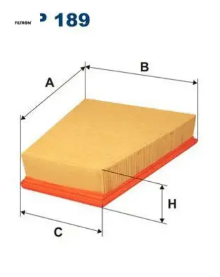Hava filtresi polo 07 ıbıza 09 fabıa 00 1.2-1.4 x v fıltron 6y0129620/ 5jf129620/ 5z0129620 resmi