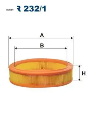 Hava filtresi doblo 1.2 benzinli 00 punto ıı 1.2 8v 99 fıltron 46536222 resmi