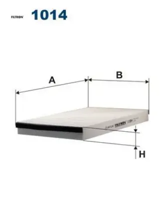 Polen filtresi dikdörtgen astra g 98-04 - astra h 04-14 -zafıra a 98-10 1.4-1.6-1.8-2.0t-16v fıltron 1808610/ 6808606/ 90520689/ 13175553 resmi