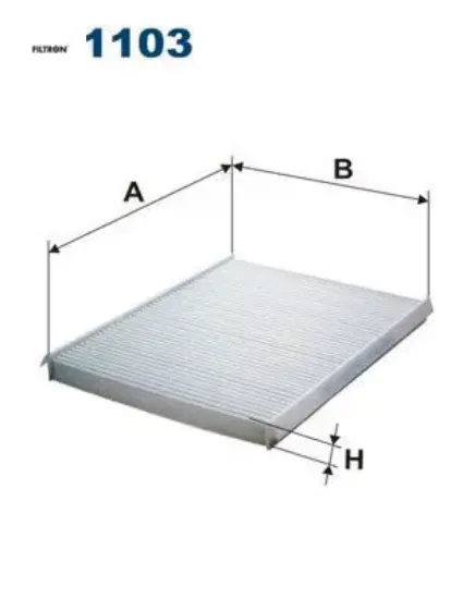 Polen filtresi bravo ıı 07 stılo 801-06 delta ııı 08 1.4-1.6d- 1.9jtd-2.0d fıltron 46723435/ 71754152/ 71736776 resmi