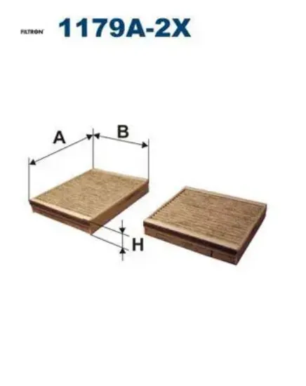 Polen filtresi 207 1.4-1.4hdı-1.6hdı-1.4 16v-1.6 16v 06 c3 ıı 1.4-1.4hdı-1.6hdı 09 karbonlu fıltron 6447.Vx/ 1609428180/ 6479.90 resmi