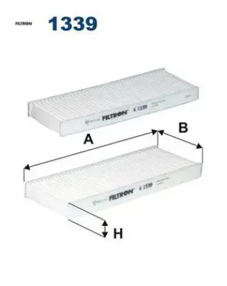 Kabin filtresi 301 1.6 vti 115 115hp 01/13- fıltron 9678792080/ 9814237680 resmi