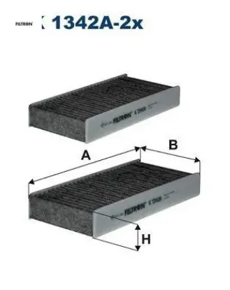 Kabin filtresi aırmatıc cuk23005 fıltron ıf1257s resmi