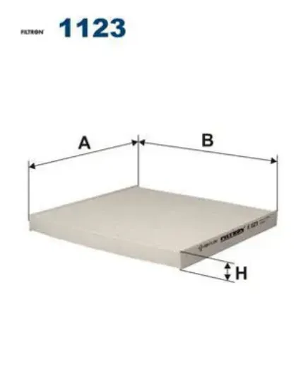 Polen filtresi corolla 1.4d-1.4vvti-1.6vvti-2.0d 02 avensıs 1.6-1.8-2.0-2.0d 03 k1123 fıltron 8856802030 resmi