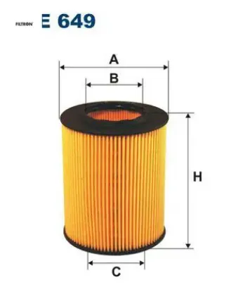 Yag fıltresı bmw m52 m54 e36 e46 e38 e39 e60 e65 e83 e53 z3 e36 z4 e85 fıltron 11427512300 resmi