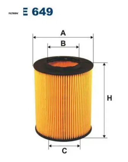 Yag fıltresı bmw m52 m54 e36 e46 e38 e39 e60 e65 e83 e53 z3 e36 z4 e85 fıltron 11427512300 resmi