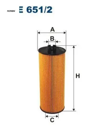 Yağ filtresi benz fıltron 8.312.088.007.0 resmi